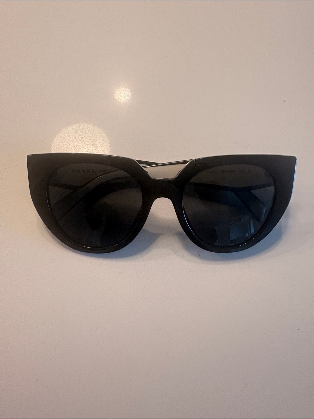 Prada Black Cat-Eye Women's Sunglasses